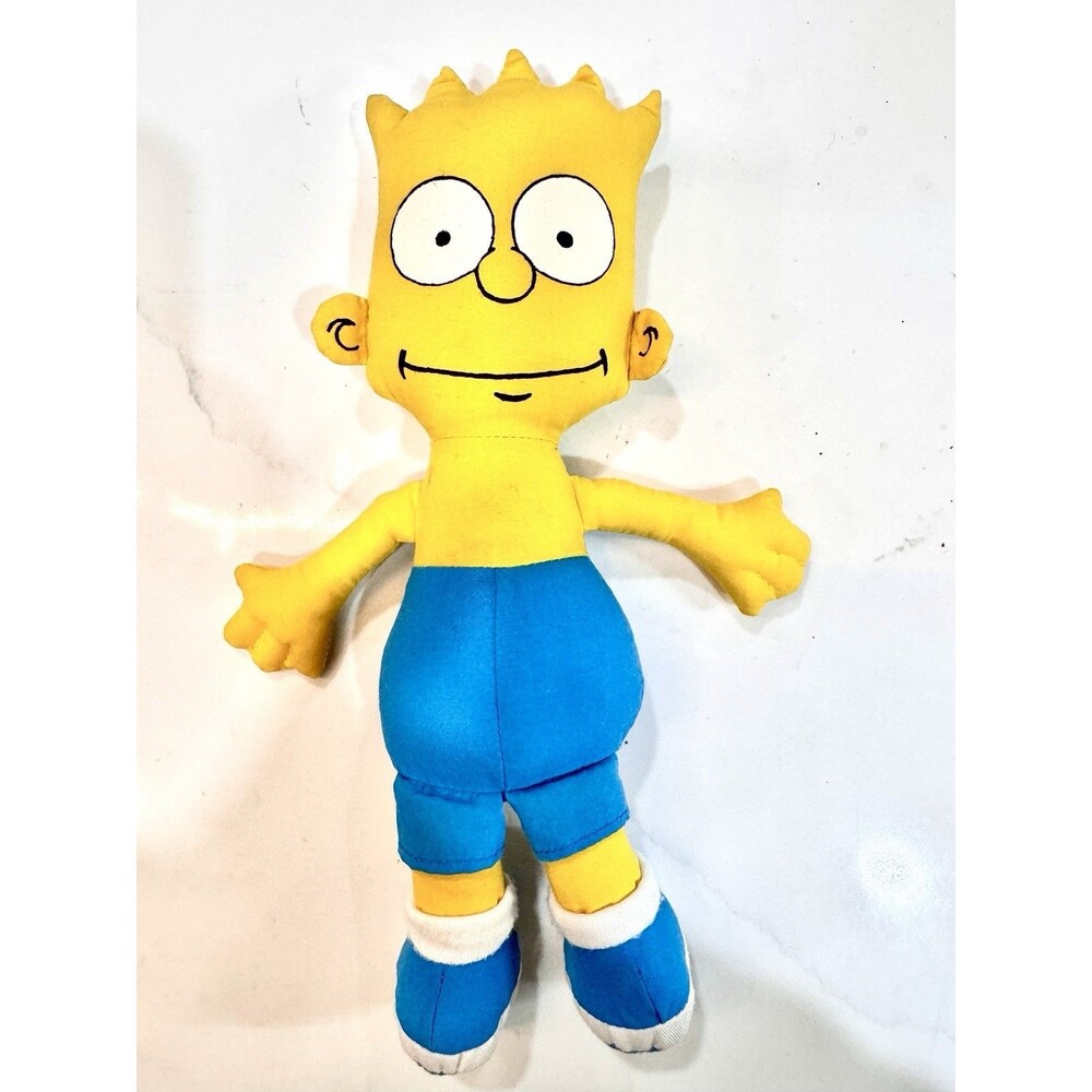 Vintage‎ 1990 Bart Simpson Plush The Simpsons Matt Groening Dan-Dee 11" Toy